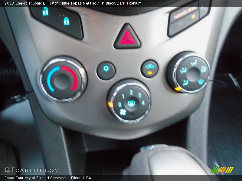 Blue Topaz Metallic / Jet Black/Dark Titanium 2013 Chevrolet Sonic LT Hatch