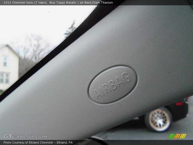 Blue Topaz Metallic / Jet Black/Dark Titanium 2013 Chevrolet Sonic LT Hatch