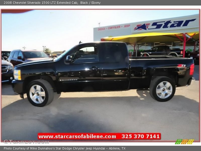 Black / Ebony 2008 Chevrolet Silverado 1500 LTZ Extended Cab