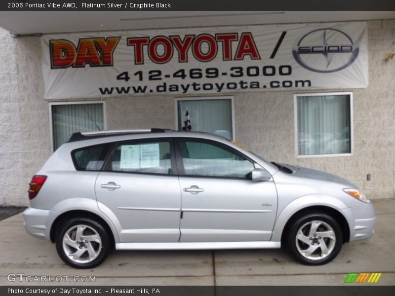 Platinum Silver / Graphite Black 2006 Pontiac Vibe AWD