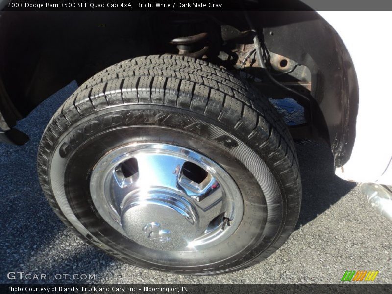 Bright White / Dark Slate Gray 2003 Dodge Ram 3500 SLT Quad Cab 4x4