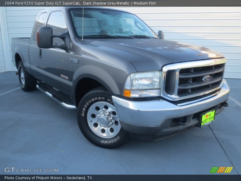 Dark Shadow Grey Metallic / Medium Flint 2004 Ford F250 Super Duty XLT SuperCab