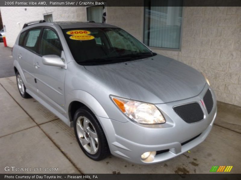 Platinum Silver / Graphite Black 2006 Pontiac Vibe AWD