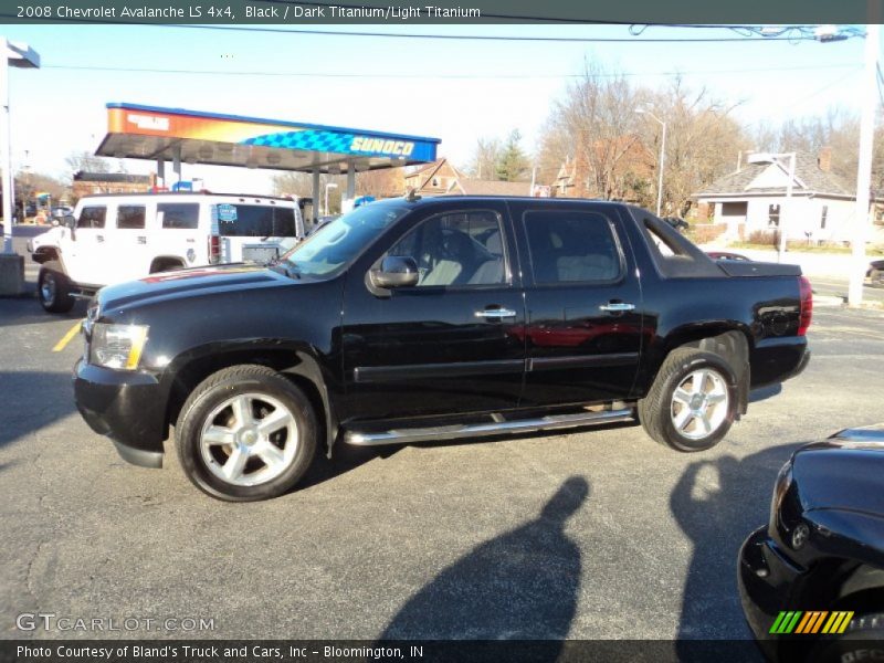 Black / Dark Titanium/Light Titanium 2008 Chevrolet Avalanche LS 4x4