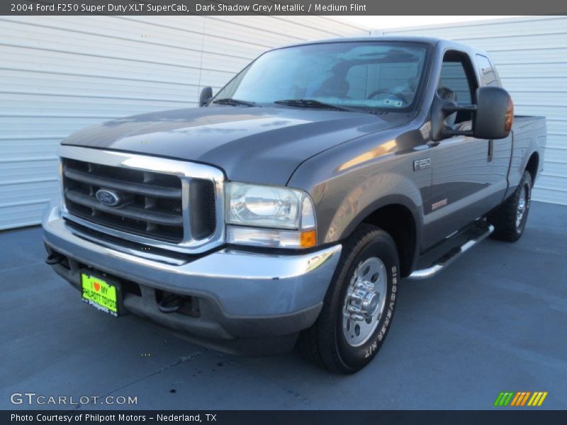 Dark Shadow Grey Metallic / Medium Flint 2004 Ford F250 Super Duty XLT SuperCab