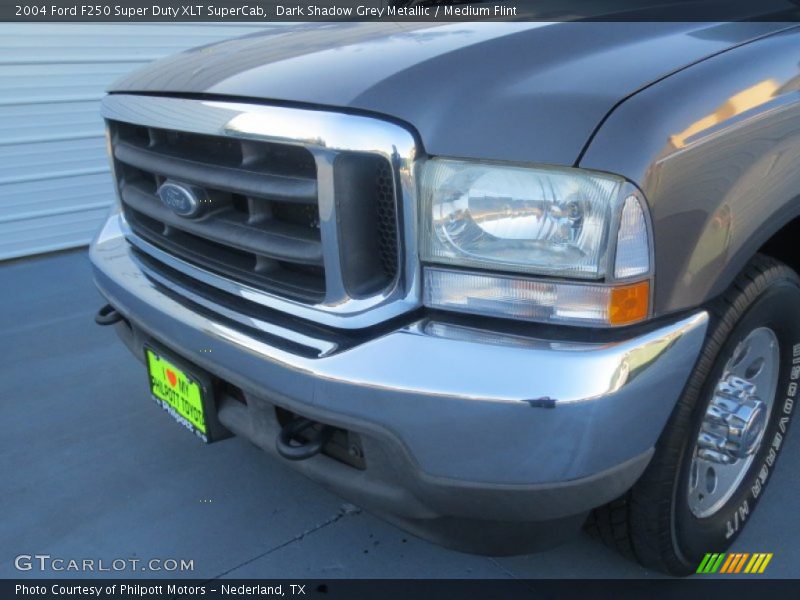 Dark Shadow Grey Metallic / Medium Flint 2004 Ford F250 Super Duty XLT SuperCab