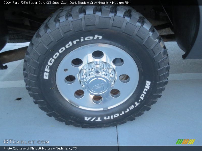 Dark Shadow Grey Metallic / Medium Flint 2004 Ford F250 Super Duty XLT SuperCab