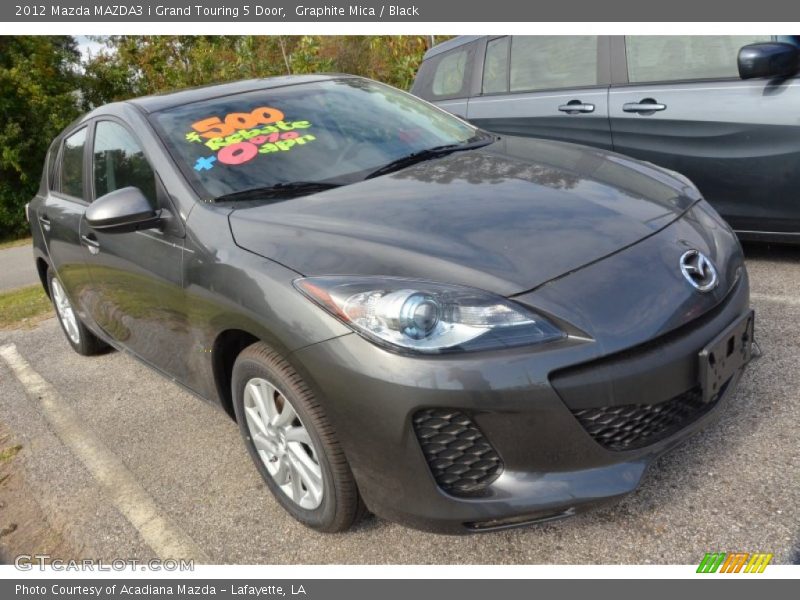 Graphite Mica / Black 2012 Mazda MAZDA3 i Grand Touring 5 Door