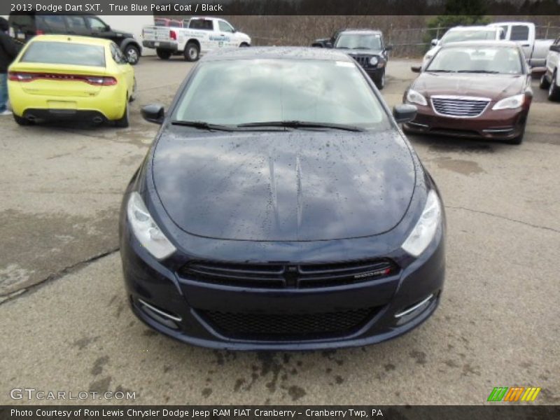 True Blue Pearl Coat / Black 2013 Dodge Dart SXT