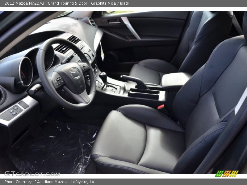 Graphite Mica / Black 2012 Mazda MAZDA3 i Grand Touring 5 Door
