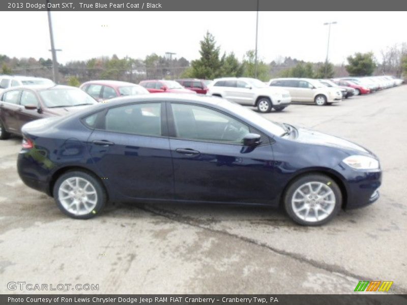 True Blue Pearl Coat / Black 2013 Dodge Dart SXT
