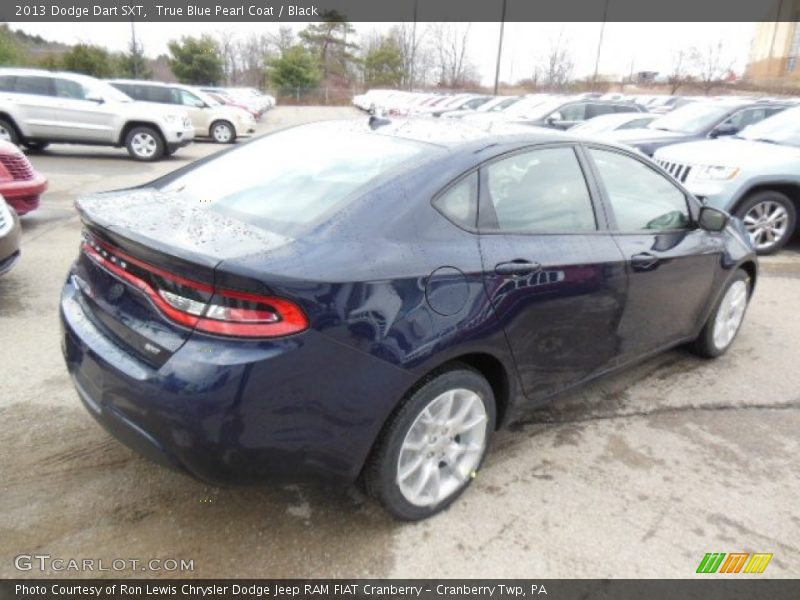 True Blue Pearl Coat / Black 2013 Dodge Dart SXT