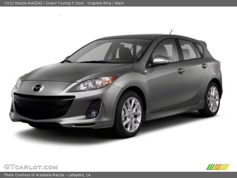Graphite Mica / Black 2012 Mazda MAZDA3 i Grand Touring 5 Door