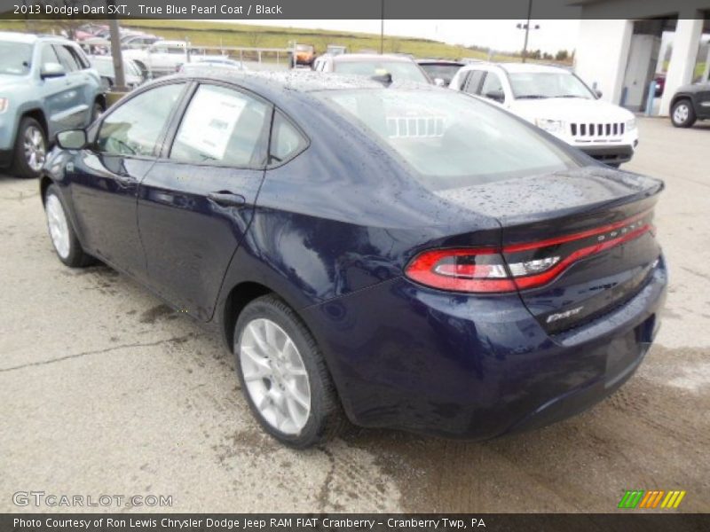 True Blue Pearl Coat / Black 2013 Dodge Dart SXT
