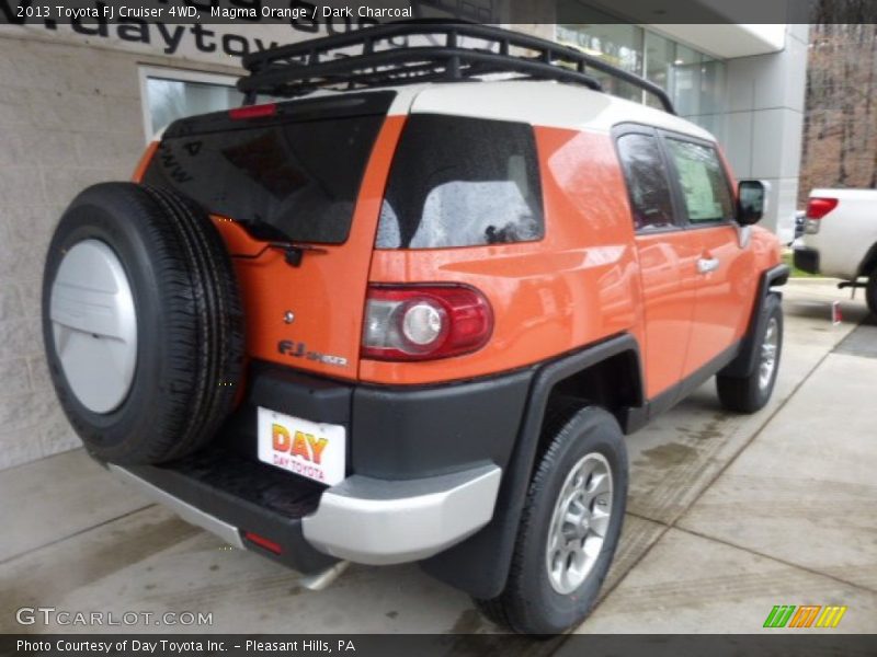 Magma Orange / Dark Charcoal 2013 Toyota FJ Cruiser 4WD