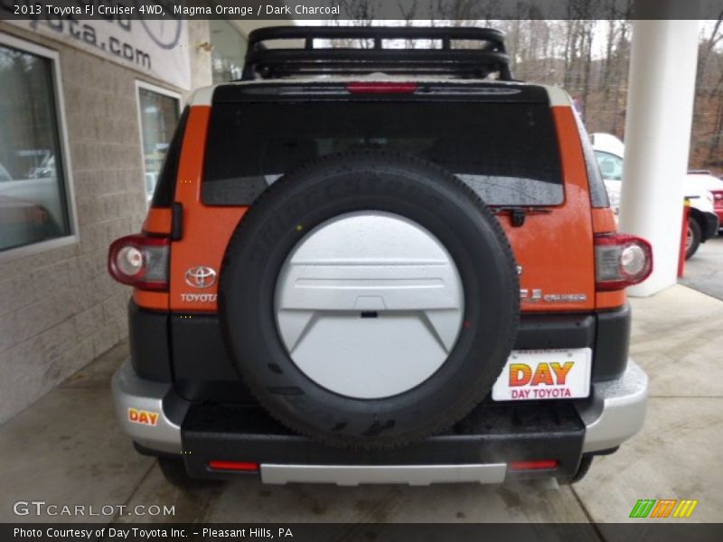 Magma Orange / Dark Charcoal 2013 Toyota FJ Cruiser 4WD