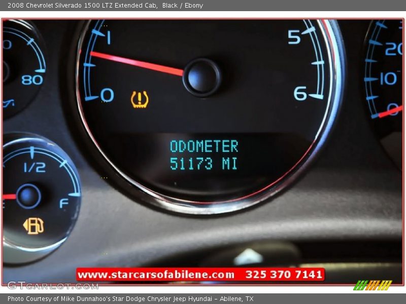 Black / Ebony 2008 Chevrolet Silverado 1500 LTZ Extended Cab