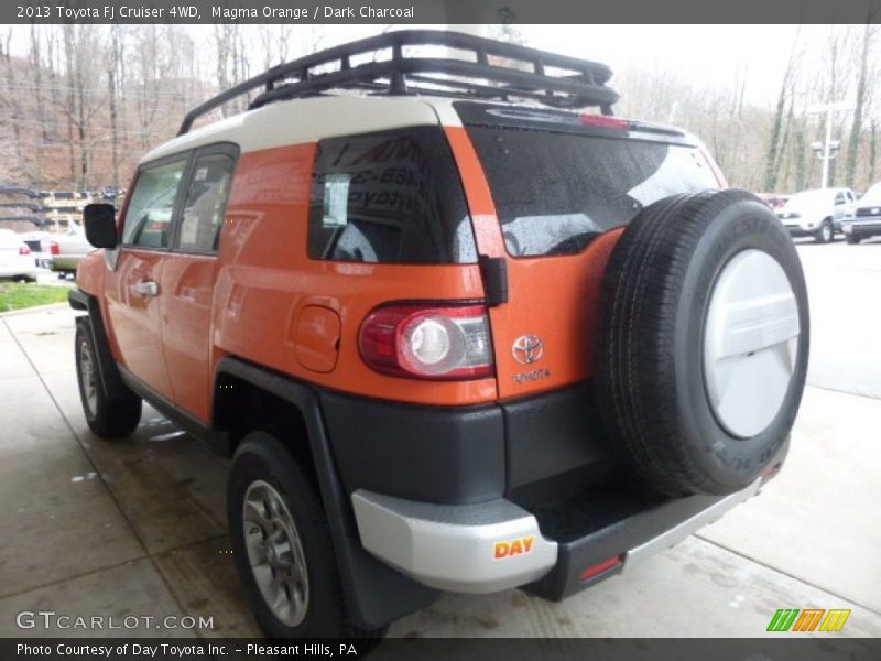 Magma Orange / Dark Charcoal 2013 Toyota FJ Cruiser 4WD
