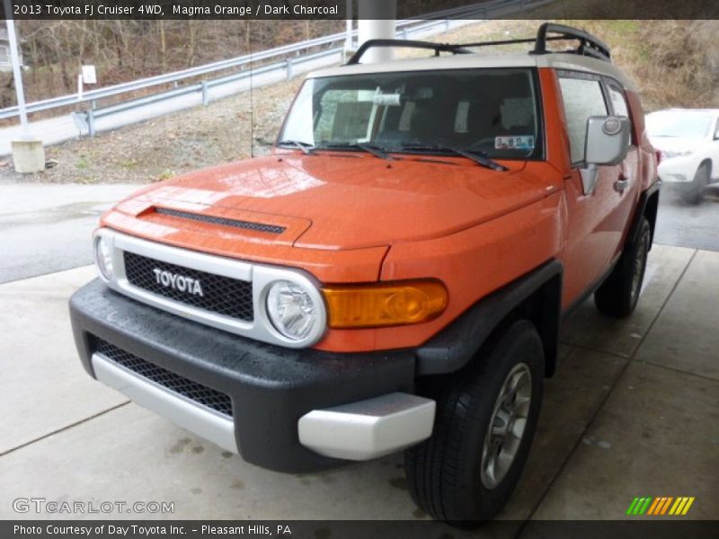 Magma Orange / Dark Charcoal 2013 Toyota FJ Cruiser 4WD