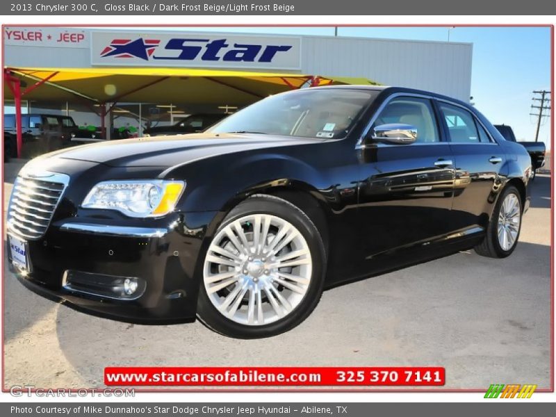 Gloss Black / Dark Frost Beige/Light Frost Beige 2013 Chrysler 300 C