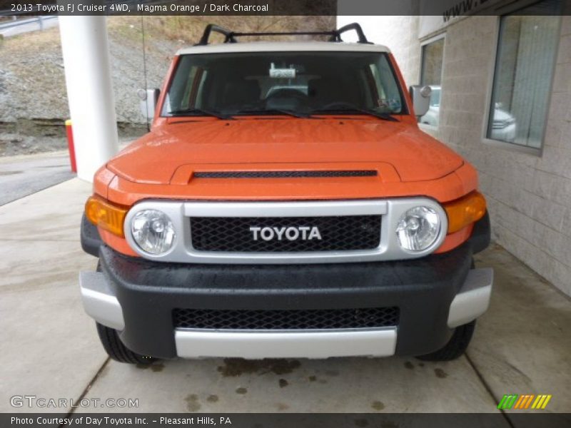 Magma Orange / Dark Charcoal 2013 Toyota FJ Cruiser 4WD