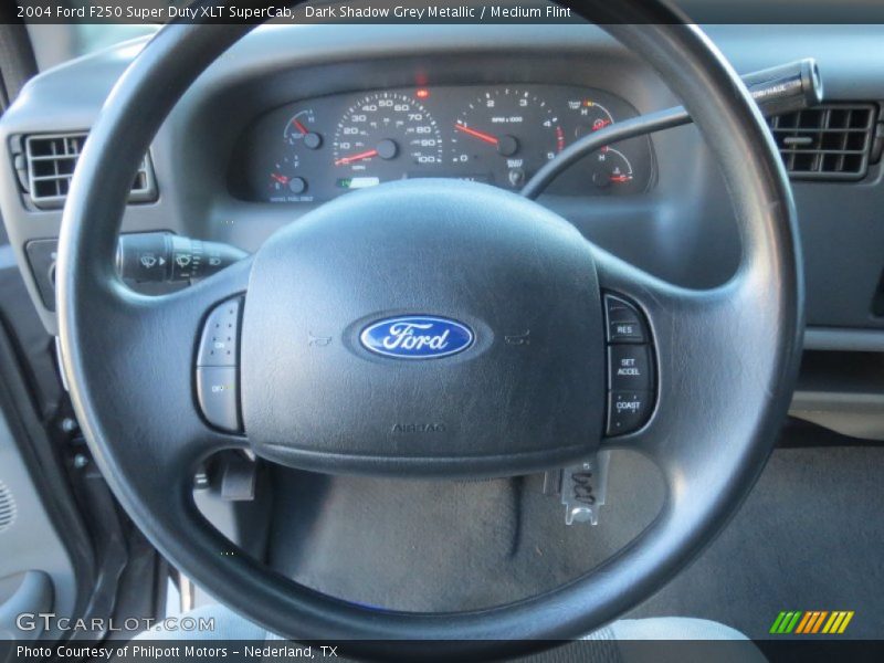 Dark Shadow Grey Metallic / Medium Flint 2004 Ford F250 Super Duty XLT SuperCab