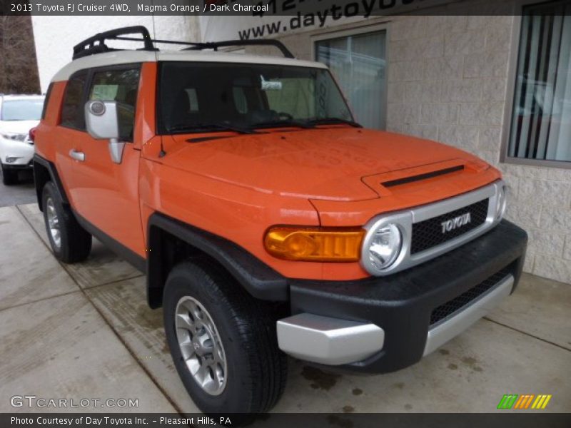 Magma Orange / Dark Charcoal 2013 Toyota FJ Cruiser 4WD