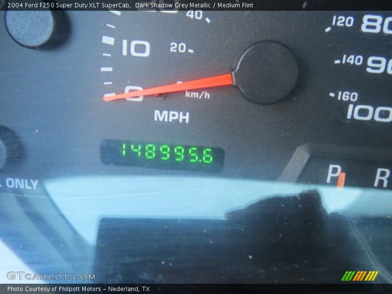 Dark Shadow Grey Metallic / Medium Flint 2004 Ford F250 Super Duty XLT SuperCab