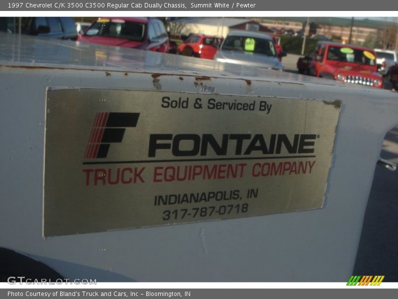 Summit White / Pewter 1997 Chevrolet C/K 3500 C3500 Regular Cab Dually Chassis