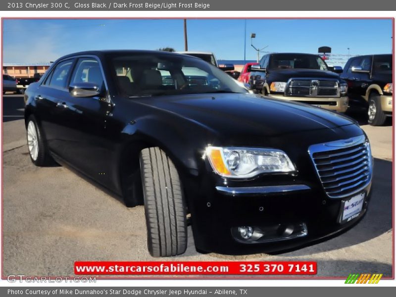 Gloss Black / Dark Frost Beige/Light Frost Beige 2013 Chrysler 300 C