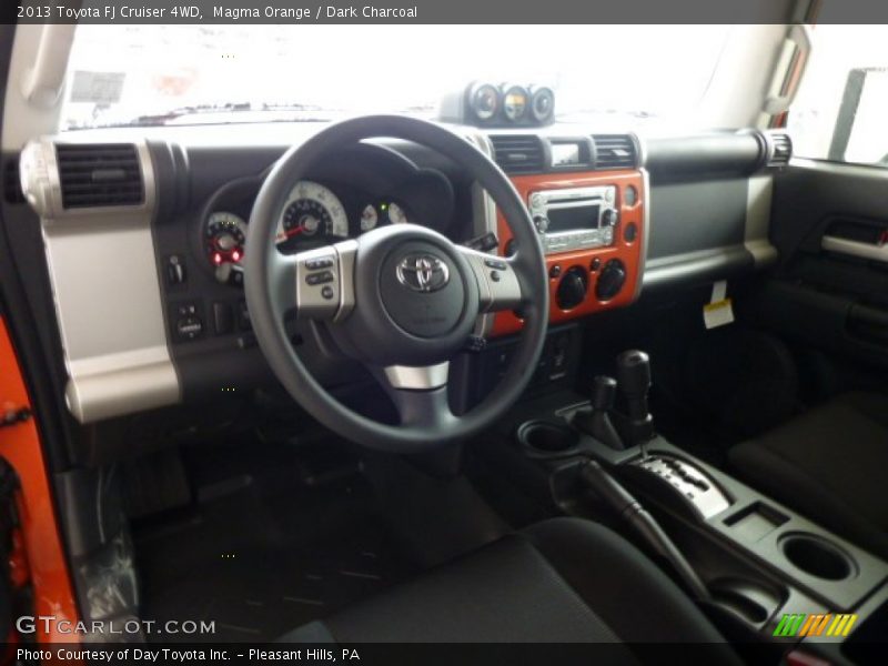 Magma Orange / Dark Charcoal 2013 Toyota FJ Cruiser 4WD
