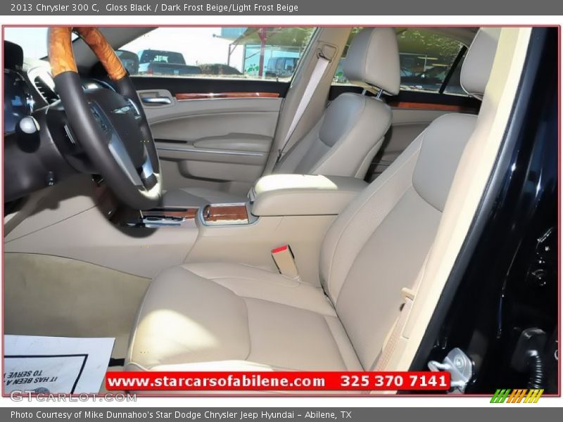 Gloss Black / Dark Frost Beige/Light Frost Beige 2013 Chrysler 300 C