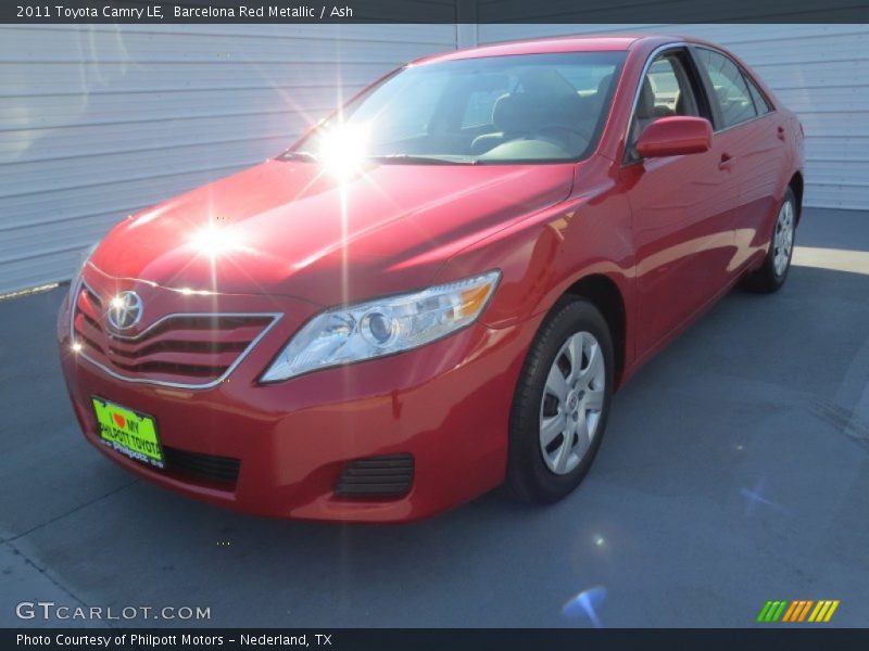 Barcelona Red Metallic / Ash 2011 Toyota Camry LE