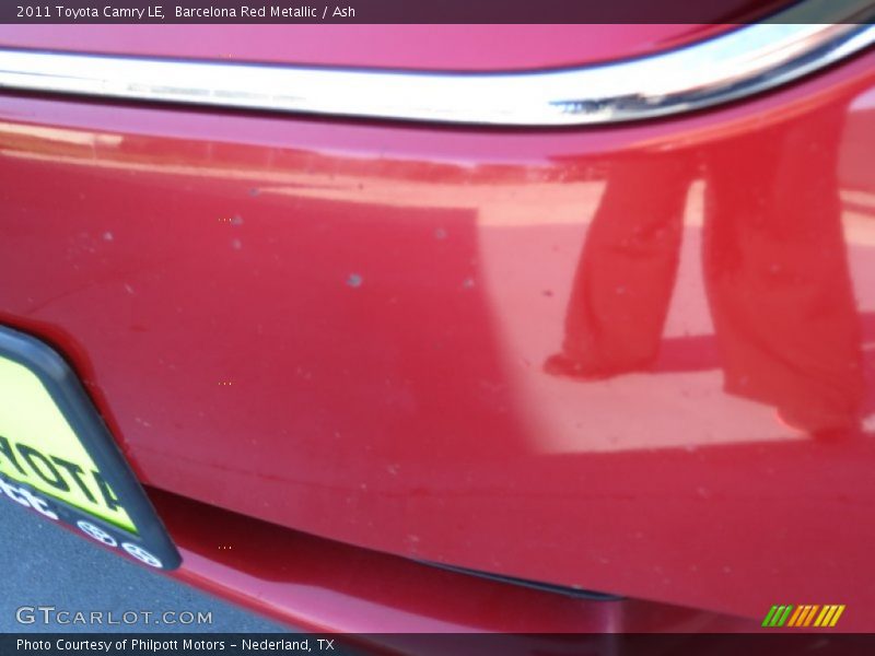 Barcelona Red Metallic / Ash 2011 Toyota Camry LE