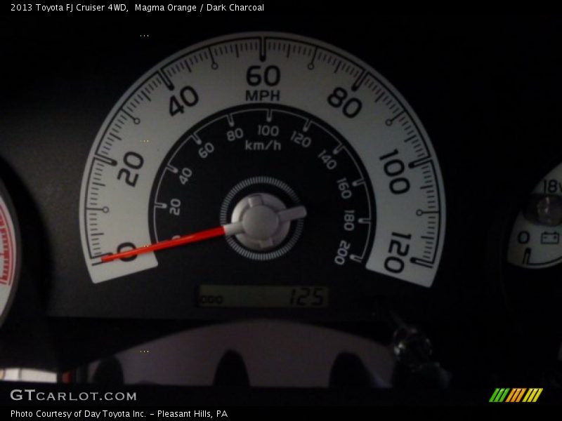 Magma Orange / Dark Charcoal 2013 Toyota FJ Cruiser 4WD