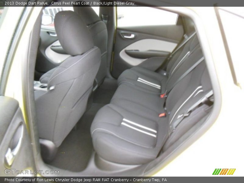 Citrus Peel Pearl Coat / Black/Light Diesel Gray 2013 Dodge Dart Rallye