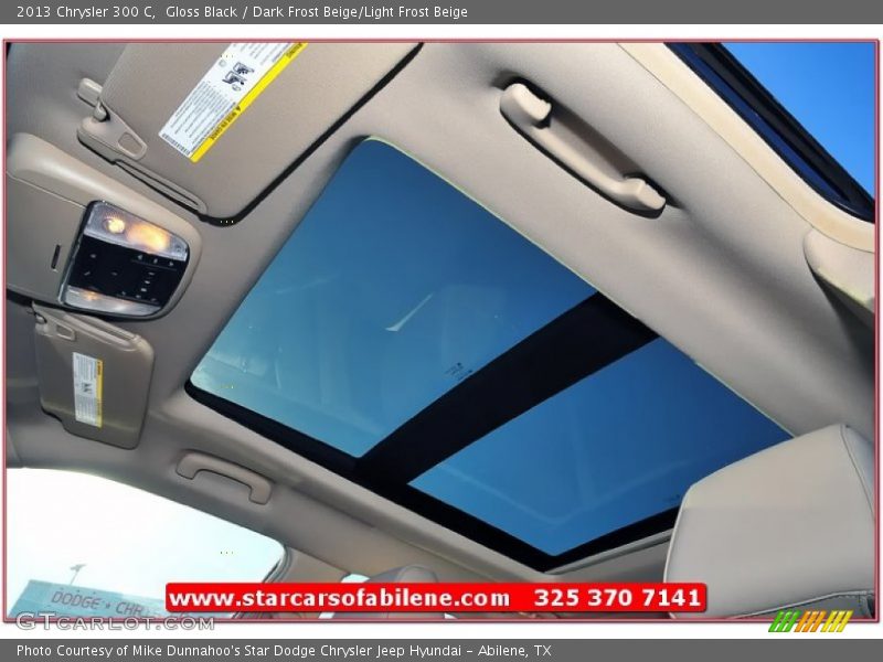 Gloss Black / Dark Frost Beige/Light Frost Beige 2013 Chrysler 300 C