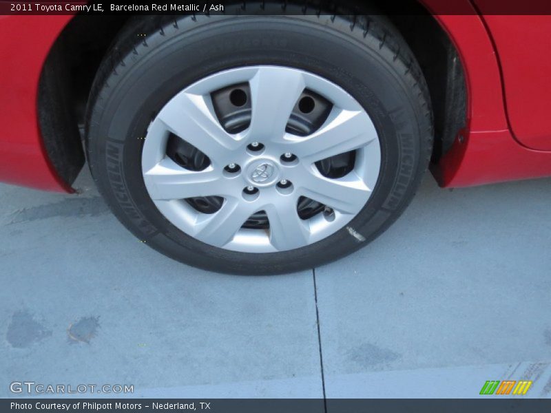 Barcelona Red Metallic / Ash 2011 Toyota Camry LE