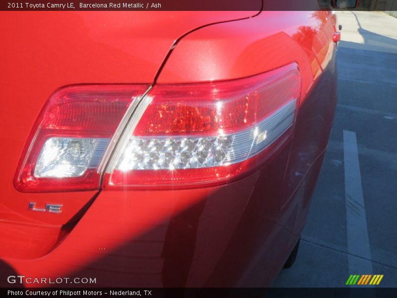Barcelona Red Metallic / Ash 2011 Toyota Camry LE