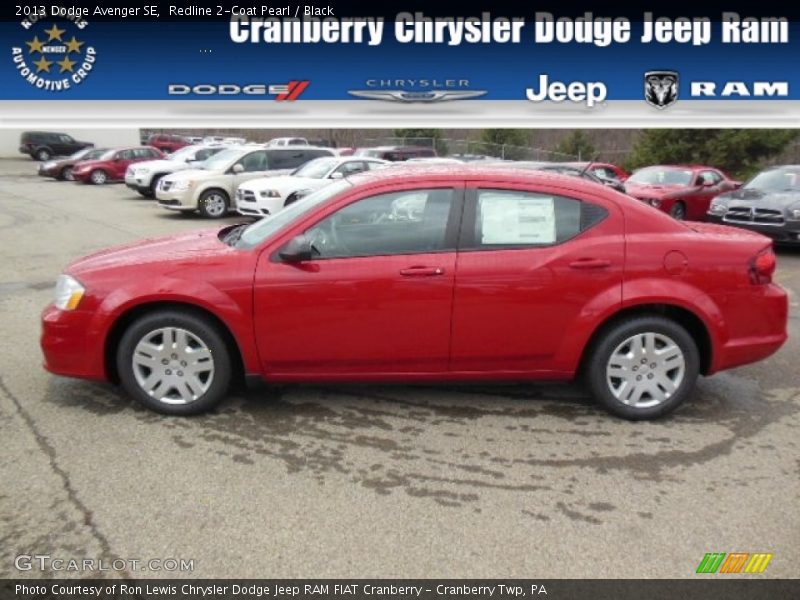 Redline 2-Coat Pearl / Black 2013 Dodge Avenger SE