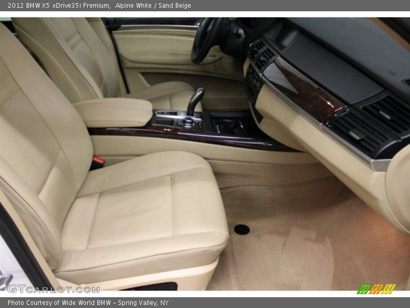 Alpine White / Sand Beige 2012 BMW X5 xDrive35i Premium