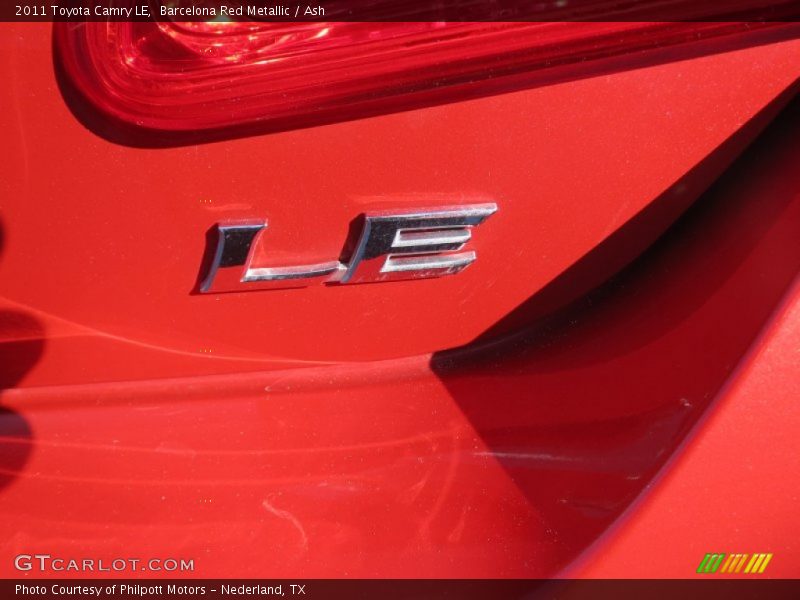 Barcelona Red Metallic / Ash 2011 Toyota Camry LE