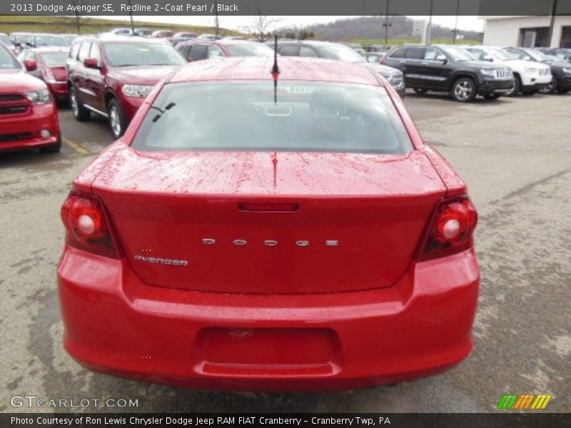 Redline 2-Coat Pearl / Black 2013 Dodge Avenger SE