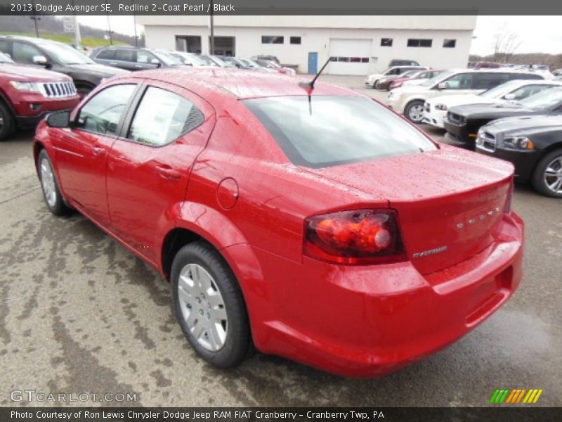 Redline 2-Coat Pearl / Black 2013 Dodge Avenger SE
