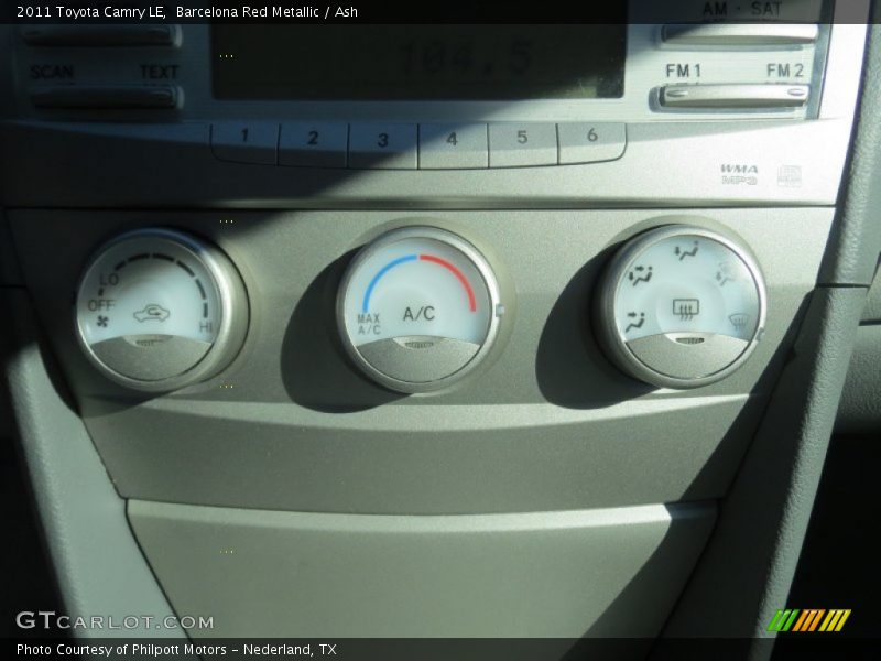 Barcelona Red Metallic / Ash 2011 Toyota Camry LE