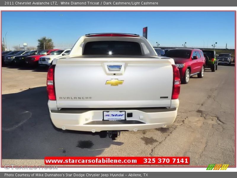White Diamond Tricoat / Dark Cashmere/Light Cashmere 2011 Chevrolet Avalanche LTZ