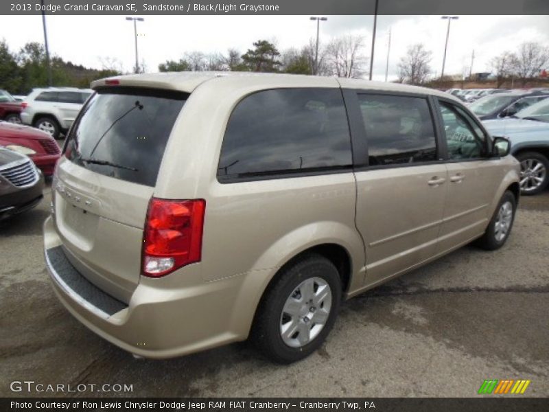 Sandstone / Black/Light Graystone 2013 Dodge Grand Caravan SE