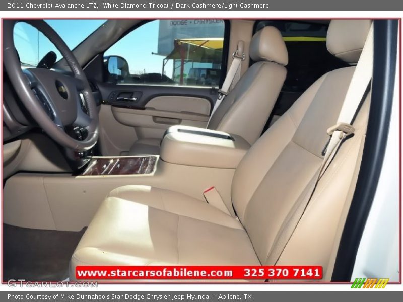 White Diamond Tricoat / Dark Cashmere/Light Cashmere 2011 Chevrolet Avalanche LTZ