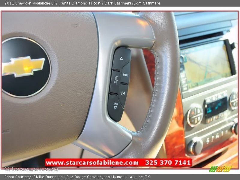 White Diamond Tricoat / Dark Cashmere/Light Cashmere 2011 Chevrolet Avalanche LTZ