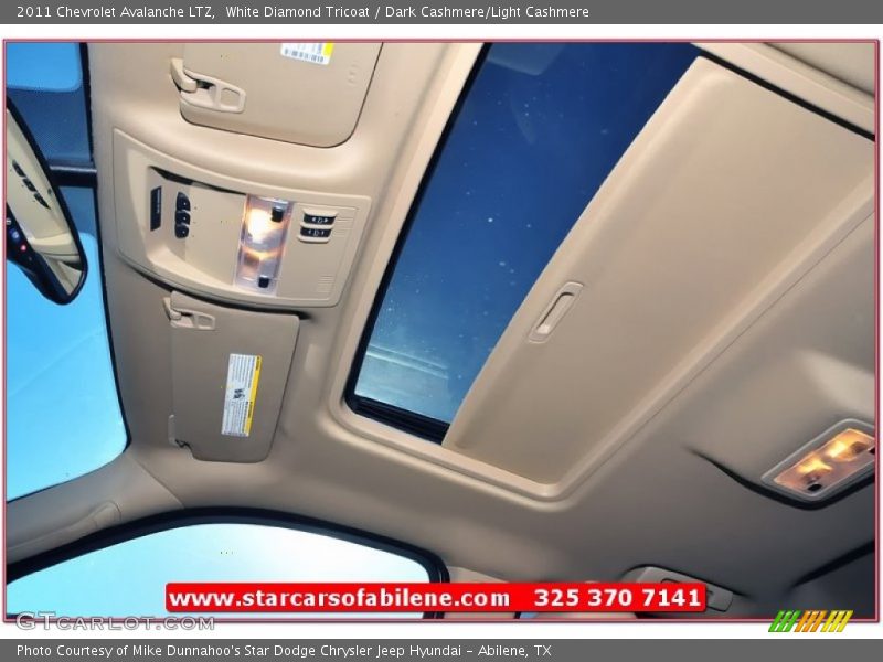 White Diamond Tricoat / Dark Cashmere/Light Cashmere 2011 Chevrolet Avalanche LTZ